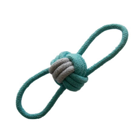 Mini play rope with knot