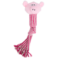 Braided piglet chew rope