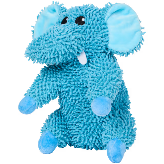 Elephant plush dog toy