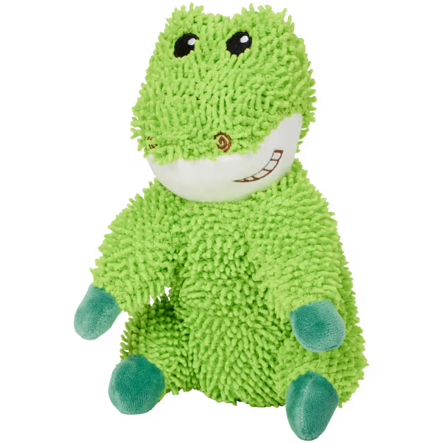 Crocodile plush dog toy