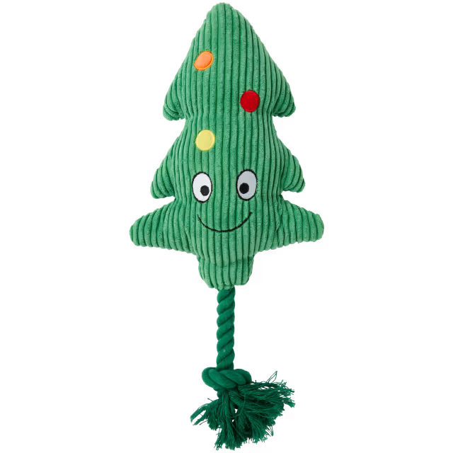 Plush Christmas tree with rope
