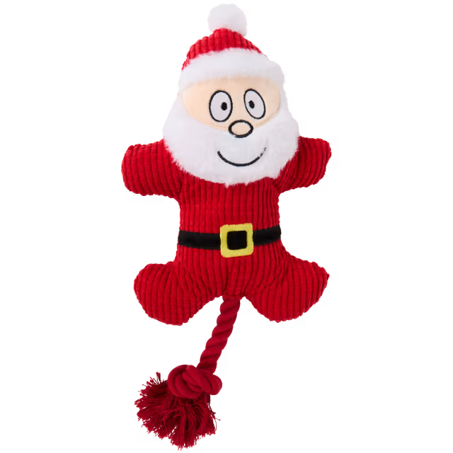 Plush Santa Claus with rope